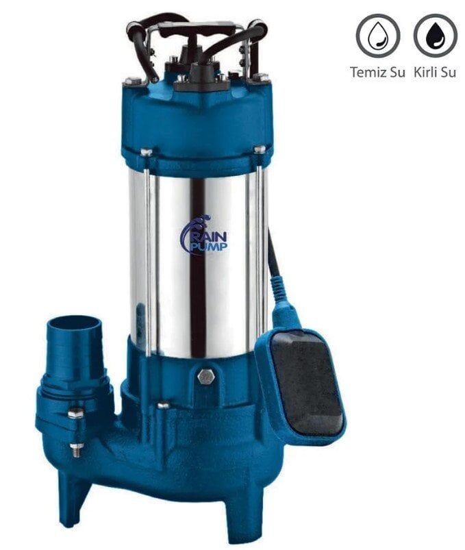 Rainpump WVSDV750F Döküm Gövde Kirli Su Drenaj Dalgıç Pompa