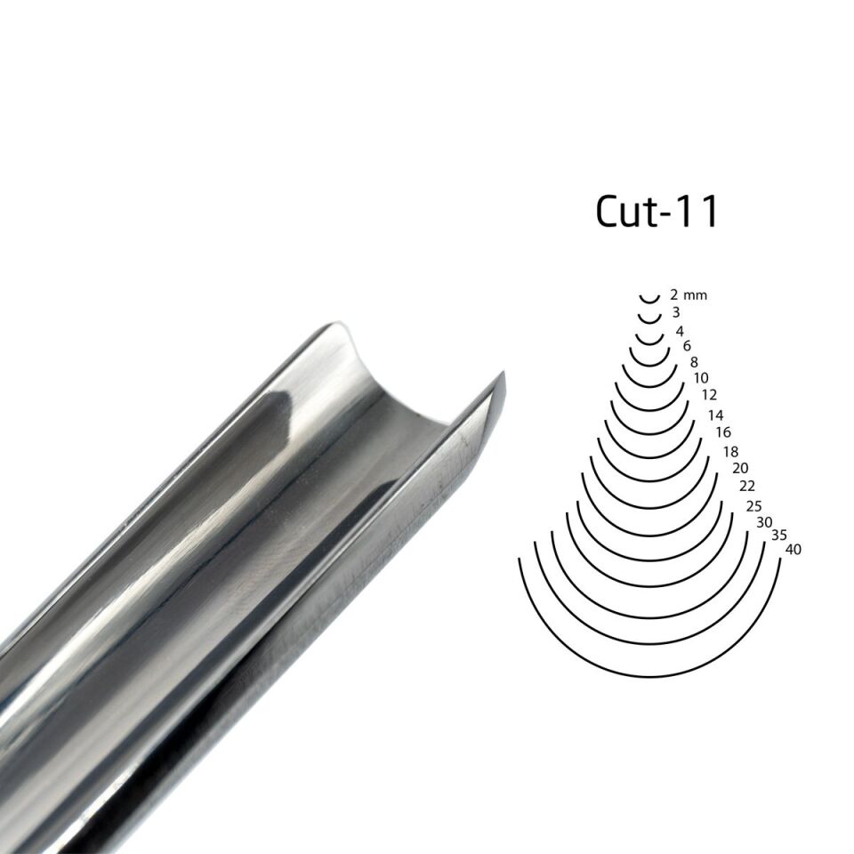 KIRSCHEN  Two Cherries Düz Tip Geniş Oluklu Iskarpela 18 mm Cut11 (3111018)