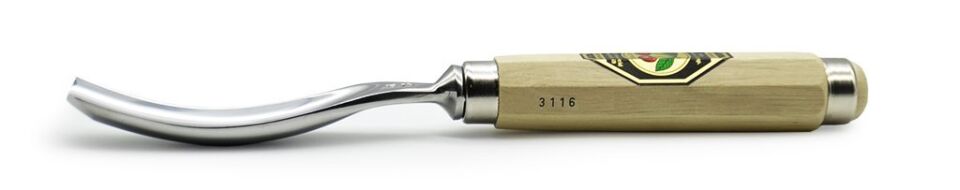 KIRSCHEN Two Cherries Bükülmüş Oluklu Iskarpela 40 mm (Cut 7 - 3116040)