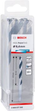 Bosch Aksesuarlar Bosch - HSS-PointeQ Metal Matkap Ucu 9,4 mm 10'lu