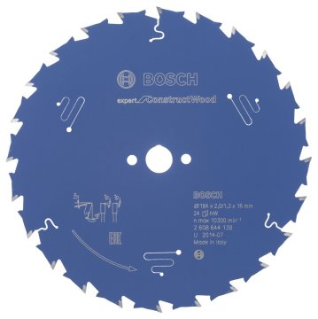 Bosch Expert for Construct Wood 184*16 mm 24 Diş