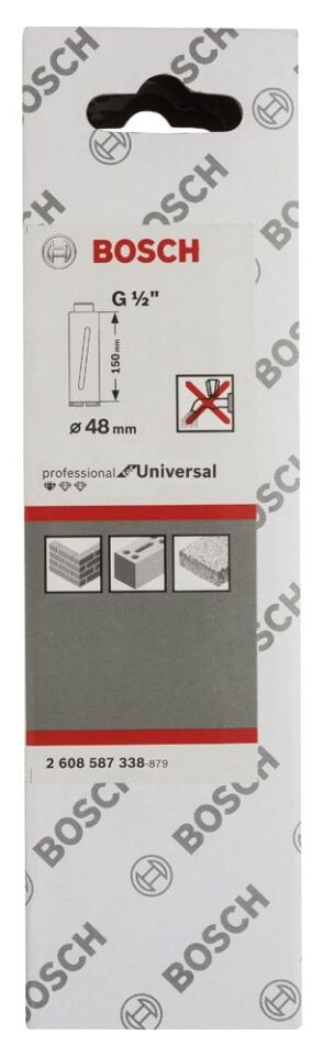 Bosch - Standard Seri G 1/2'' Girişli Kuru Karot Ucu 48*150 mm