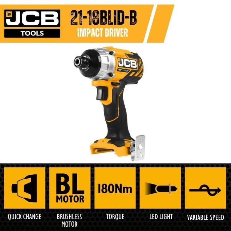 JCB 21-18BLID-B 18 Volt Somun Sıkma ve Vidalama (Akü-Şarj Aleti Hariç)