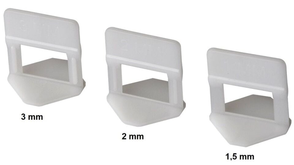 KRİSTAL Fayans - Seramik Seviye Klipsi 3.0 mm (250'li Paket)