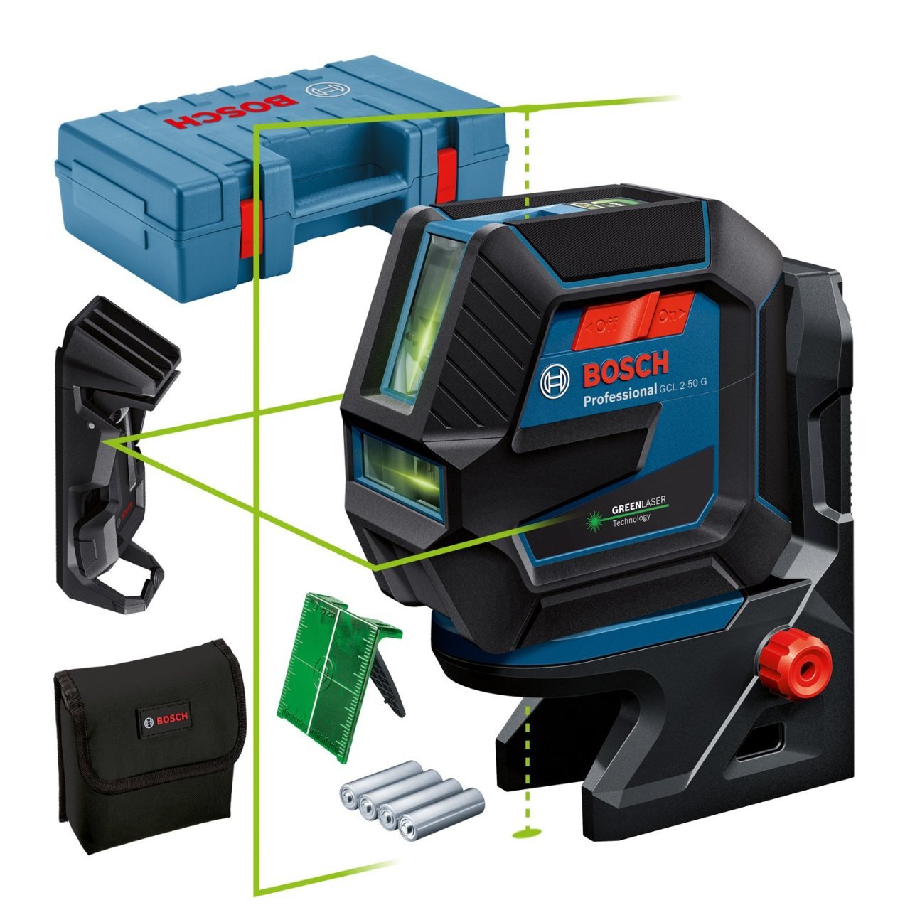 Bosch Ölçme Aletleri GCL 2-50 G + RM10 + Tavan kısk