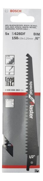 Bosch Aksesuarlar Bosch - Special Serisi Alçıpan için Panter Testere Bıçağı S 628 DF - 5'li