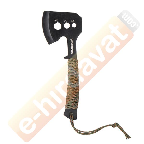 WORKPRO WP383002 250MM Çok Fonksiyonlu Kamp Baltası + Magnezyum Ateşleyici
