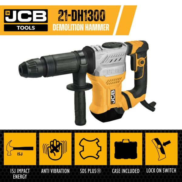 JCB DH1300 Kırıcı Makinası SDS-Max 1300 Watt 5,5 kg