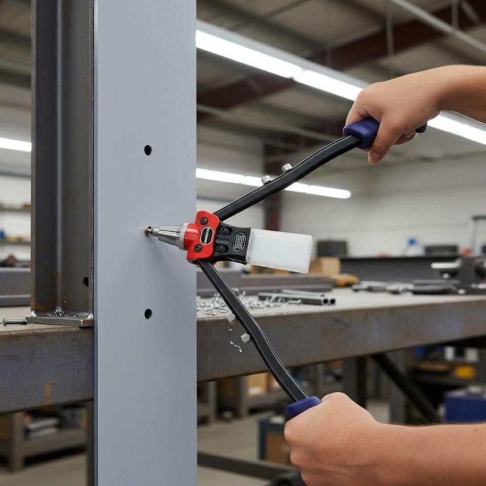 WORKPRO WP225001 5 IN 1 400mm Kollu Profesyonel Perçin Tabancası + 100 Adet Perçin