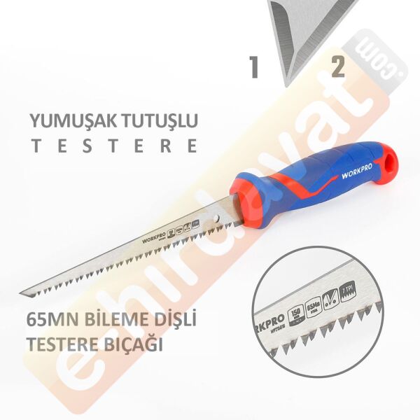 WORKPRO WP215016 150mm Hızlı Kesim Profesyonel Alçıpan Testeresi