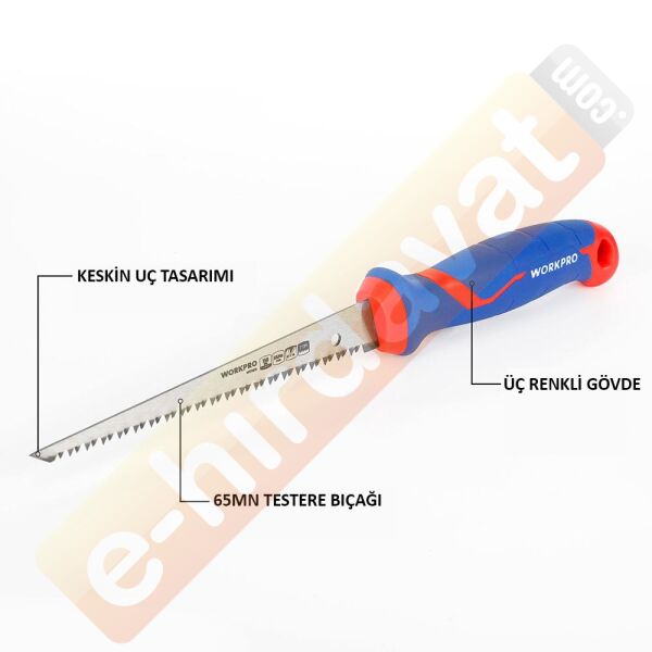 WORKPRO WP215016 150mm Hızlı Kesim Profesyonel Alçıpan Testeresi