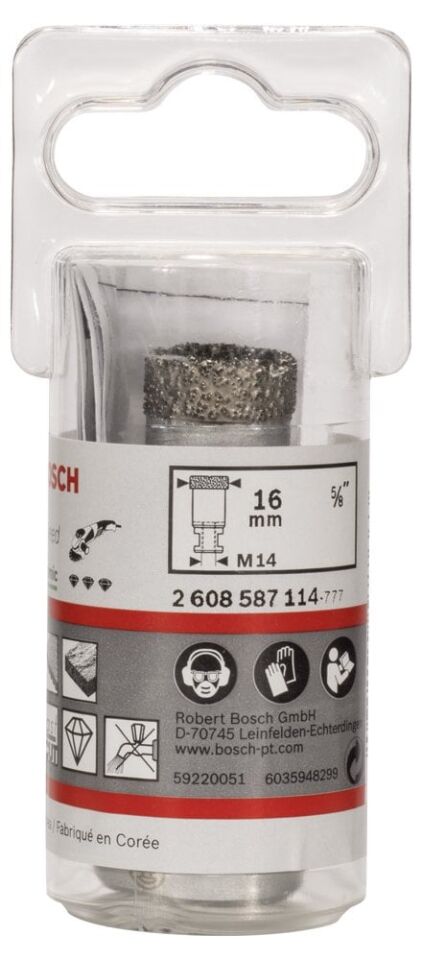 Bosch - Best Serisi, Taşlama İçin Seramik Kuru Elmas Delici 16*30 mm