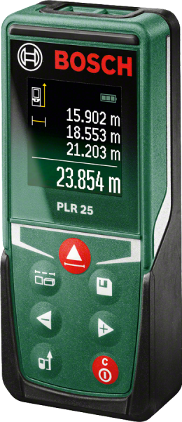 Bosch Ölçme Aletleri Bosch PLR 25 Dijital Lazerli Uzaklık Ölçer Karton Kutu Versiyon
