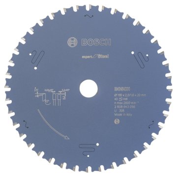 Bosch Expert for Steel 190*20 mm 40 Diş