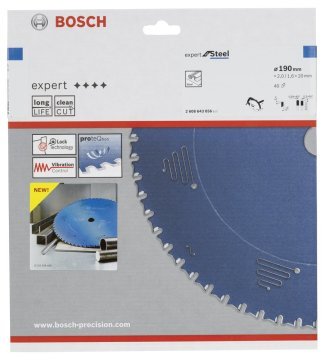 Bosch Expert for Steel 190*20 mm 40 Diş