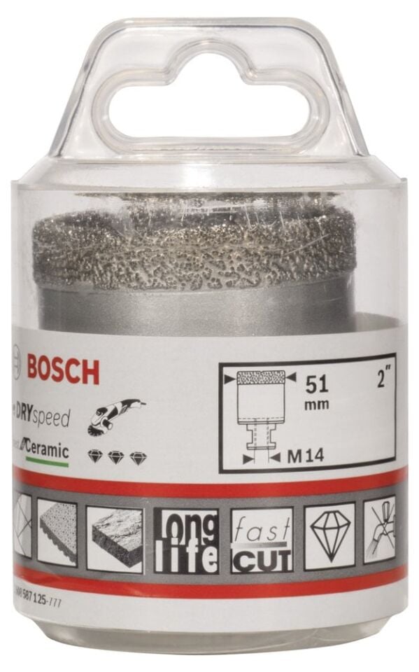 Bosch - Best Serisi, Taşlama İçin Seramik Kuru Elmas Delici 51*35 mm
