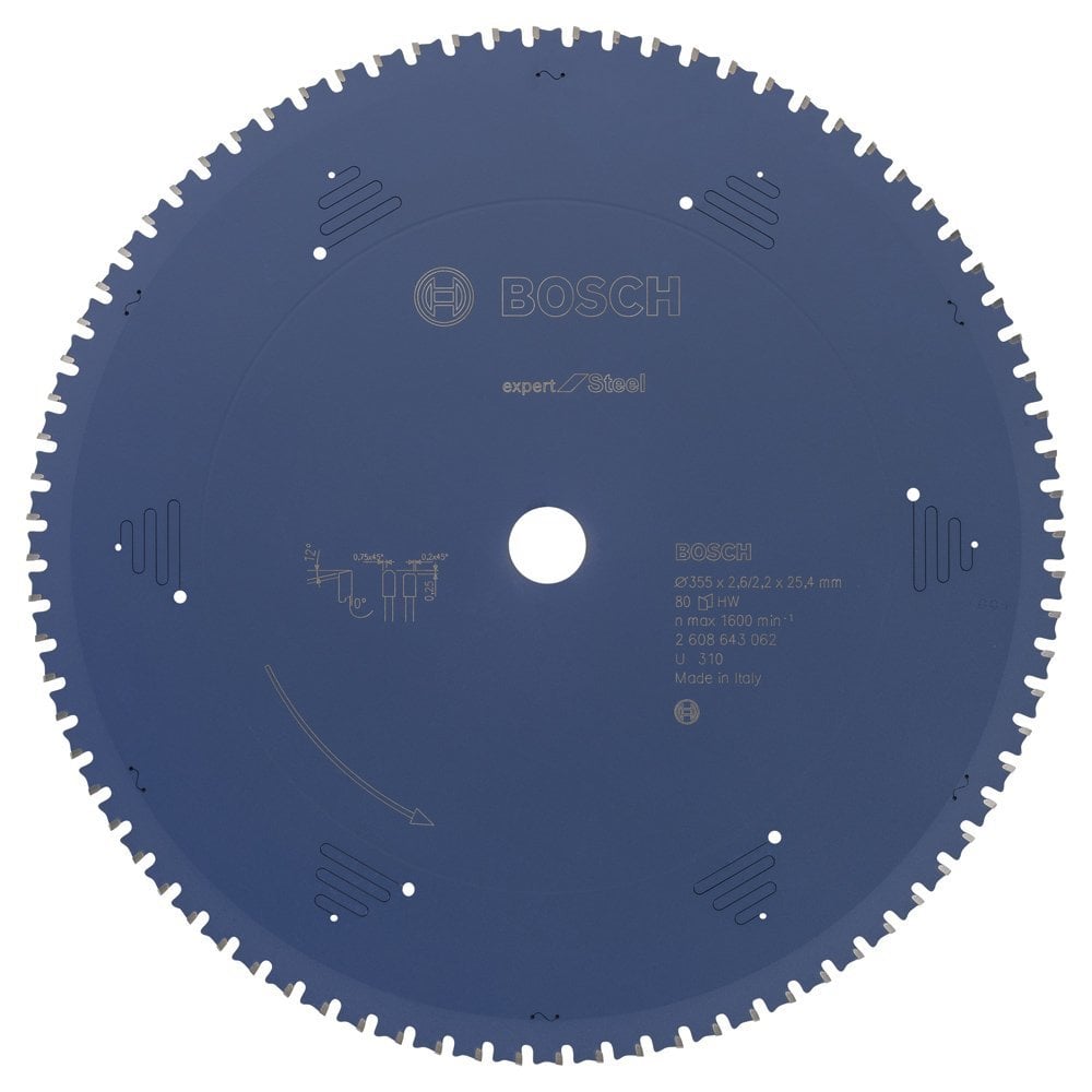 Bosch Expert for Steel 355*25,40 mm 80 Diş