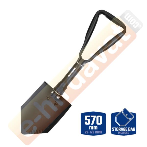 WORKPRO WP335006 570MM Katlanabilir Çok Amaçlı Profesyonel Kamp Küreği