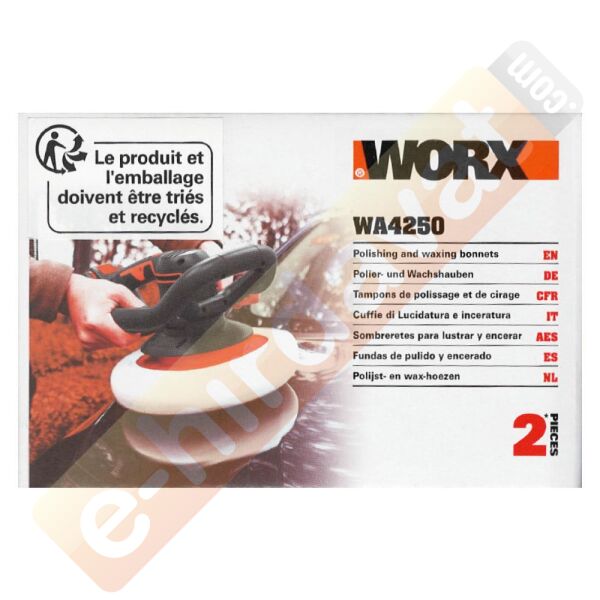 WORX WA4250 254MM WX856 İçin Yedek Pasta ve Cila Polisaj Bonesi 2 Adet