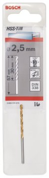 Bosch HSS-TiN 2,5*57 mm