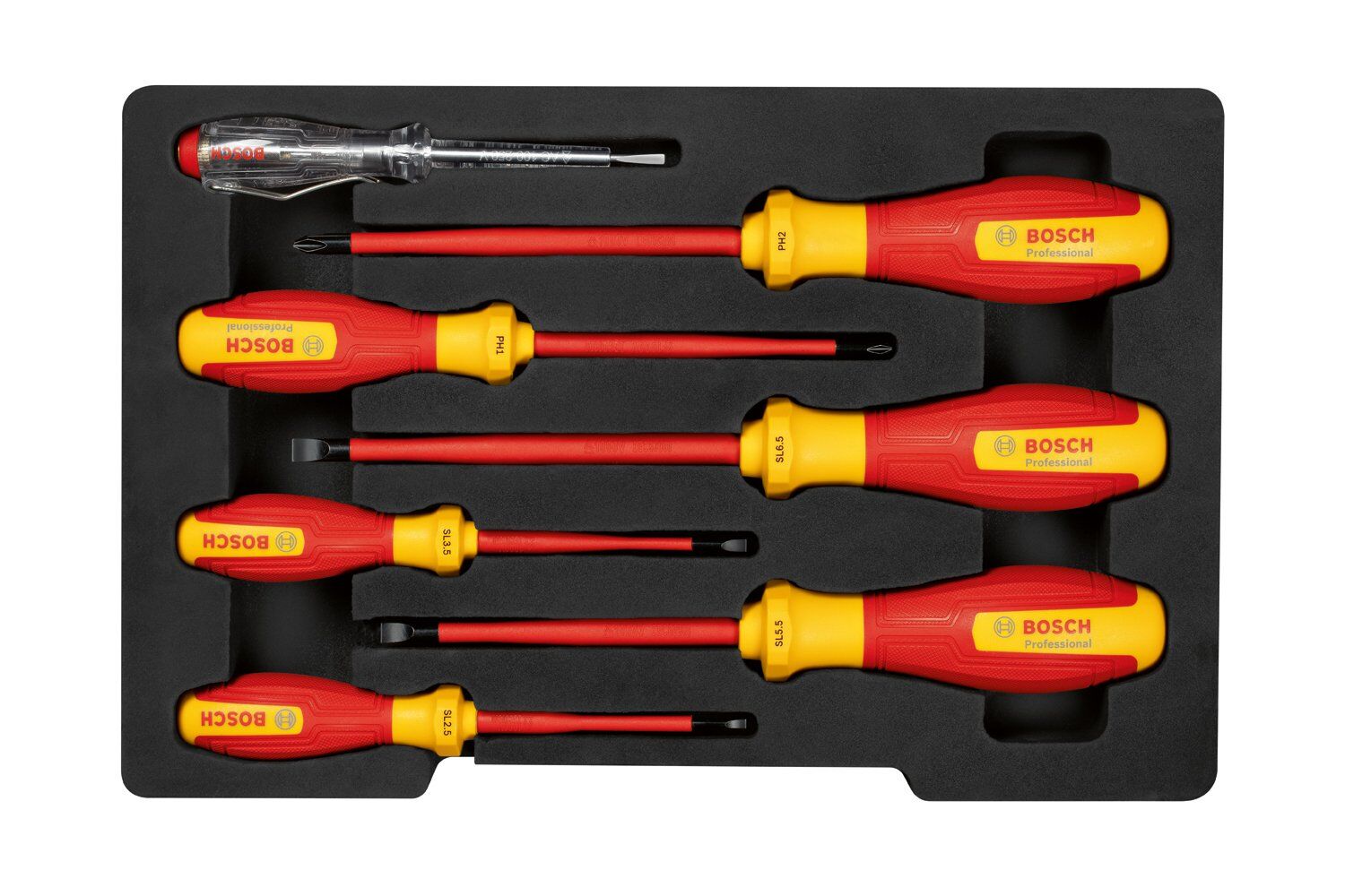 Bosch Profesyonel Seri Bosch Profesyonel VDE Tornavida Seti 7 Parça