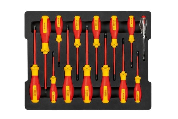 Bosch Profesyonel Seri Bosch Profesyonel VDE Tornavida Seti 14 Parça