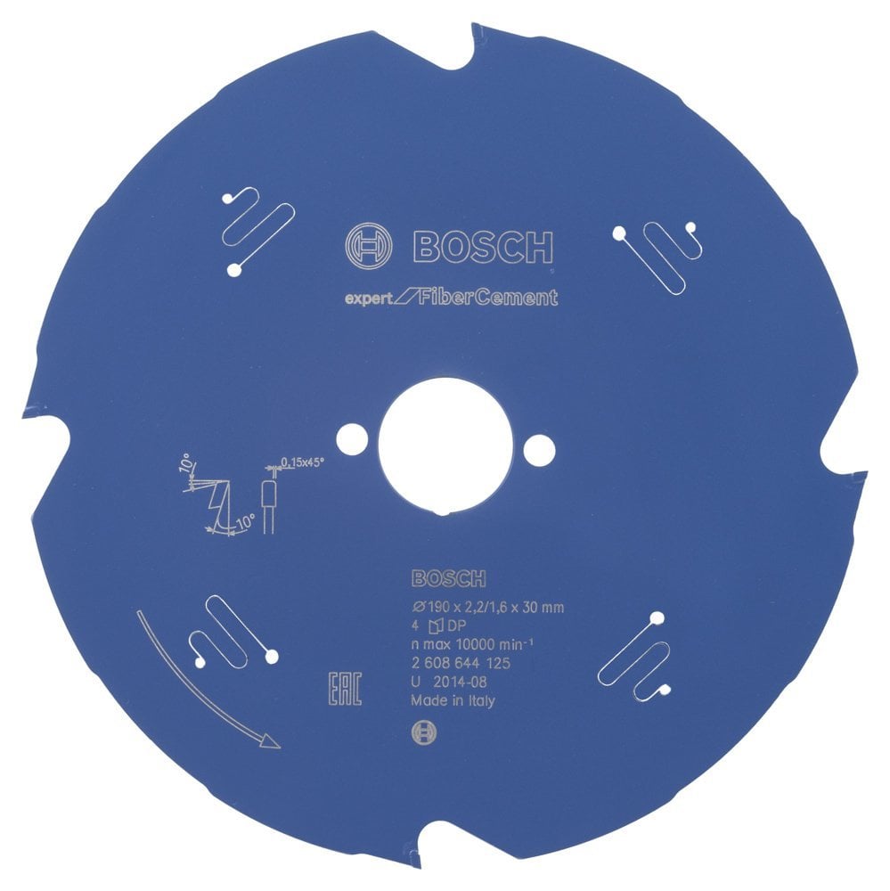 Bosch Expert for Fiber Cement 190*30 mm 4 Diş