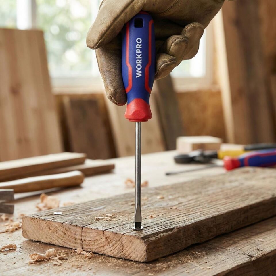 WORKPRO WP221013 3x75mm CR-V Profesyonel Düz Tornavida