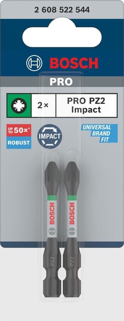 BOSCH Pro Impact PZ2x55 mm Bits Uç 2'li