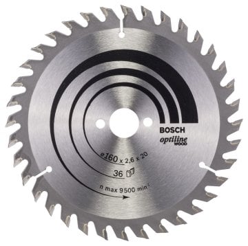 Bosch Aksesuarlar Bosch - Optiline Serisi Ahşap için Daire Testere Bıçağı 160*20/16 mm 36 Diş