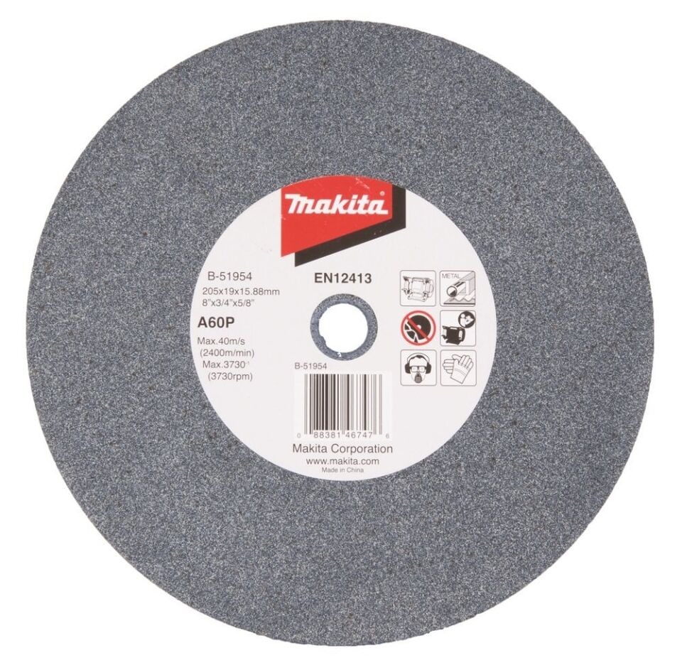 MAKİTA 205x19x15,8 mm NK Bileme Taşı 60 kum GB 801  İçin (B-51954)