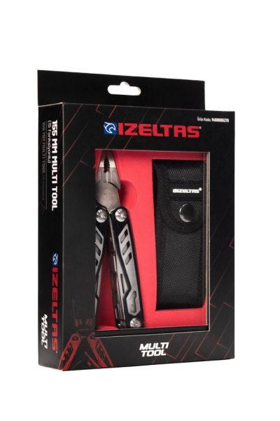 İZELTAŞ Multi Tool 15 Fonksiyona Sahip Katlanabilir Çakı+Pense 155 mm