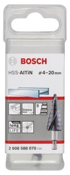 Bosch HSS-AlTiN 9 kademeli Matkap Ucu 4-20 mm