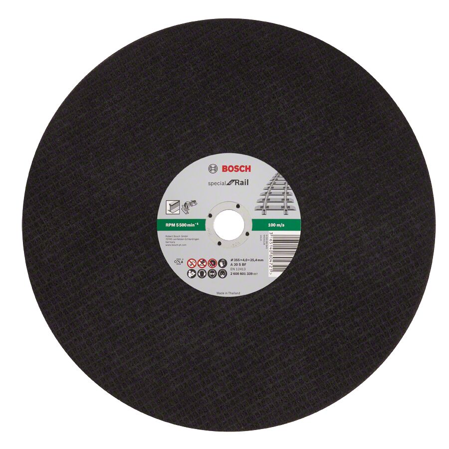 Bosch - 355*4,0 mm Ray Kesme İçin Özel Kesme Diski