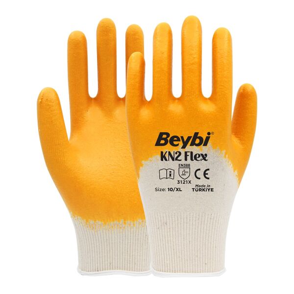 BEYBİ Kn2 Flex Nitril İş Eldiveni 10 Numara (1 Çift)