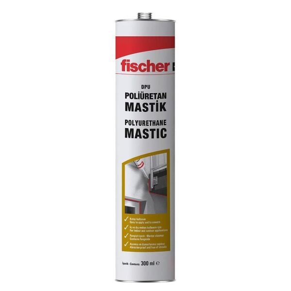 FISCHER DPU Poliüretan Mastik Gri 300 ml (544113)