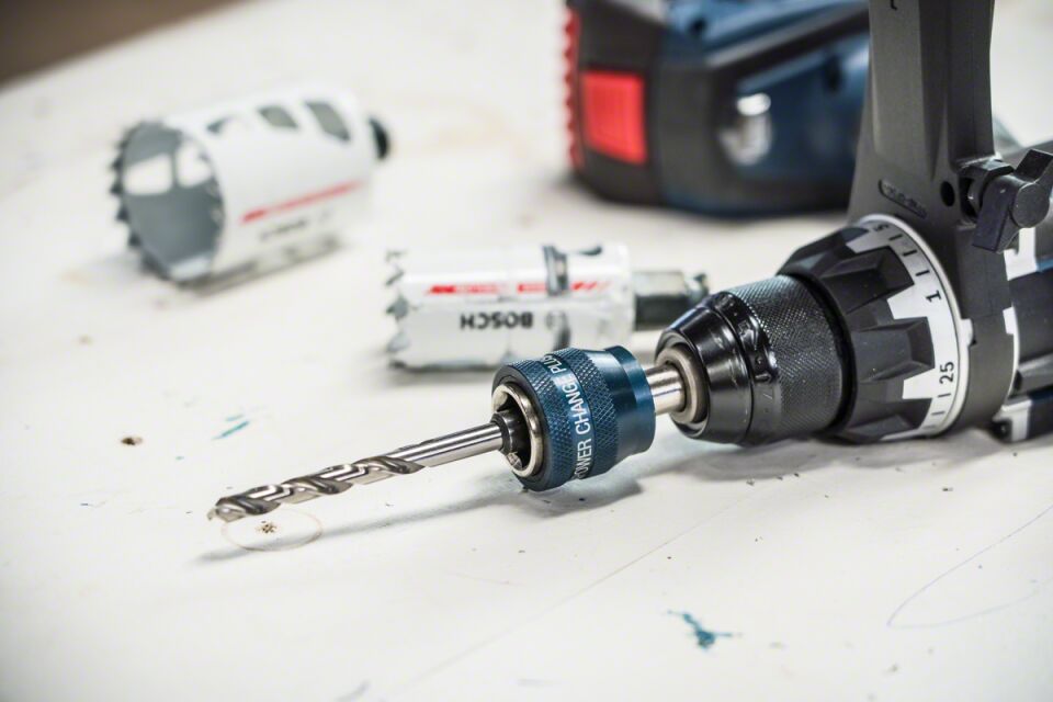 Bosch - Power Change Plus Adaptör, Yeni Progressor Serisi için HSS-G 85 mm Merkezleme Ucu ve Ø 8.7 mm Şaft Girişli