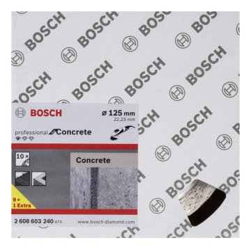 Bosch 9+1 Standard for Concrete 125 mm
