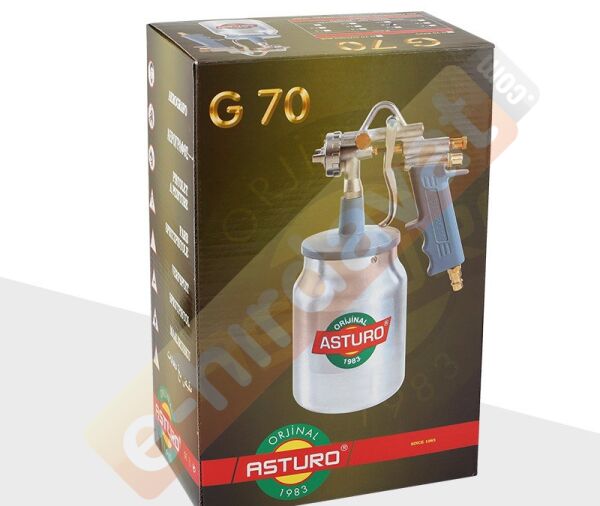 ASTURO G70 Alttan Depolu Boya Tabancası 1.8 mm