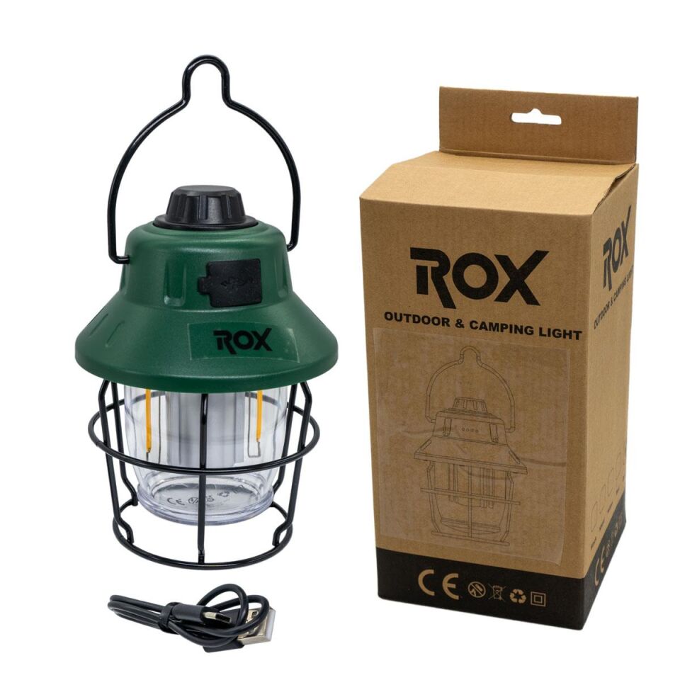 ROX Şarjlı Retro Outdoor Kamp Feneri 220 Lümen (153ROX0215)