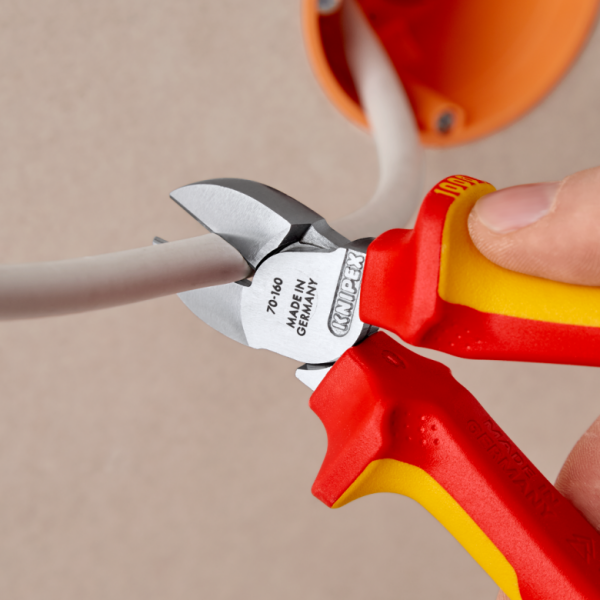 KNIPEX VDE 1000 Volt Elektrikçi Yan Keski 140 mm (7006140)