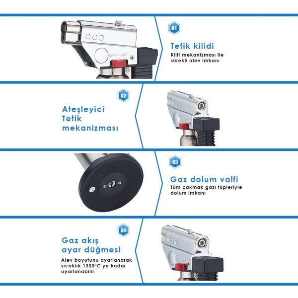 NEXON BS-261 Bütan Gaz Çakmak Tip Pürmüz