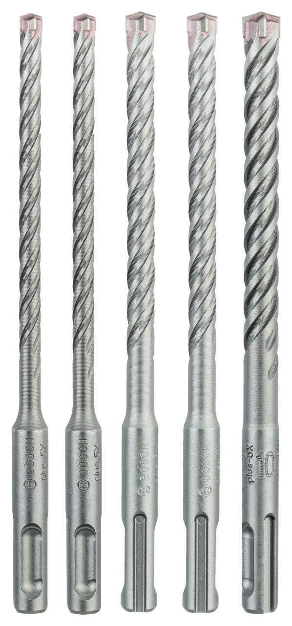 Bosch Aksesuarlar Bosch - SDS plus-5X Serisi Kırıcı Delici Matkap Ucu 5 Parça Set (6,6,8,8,10 x 160 mm)