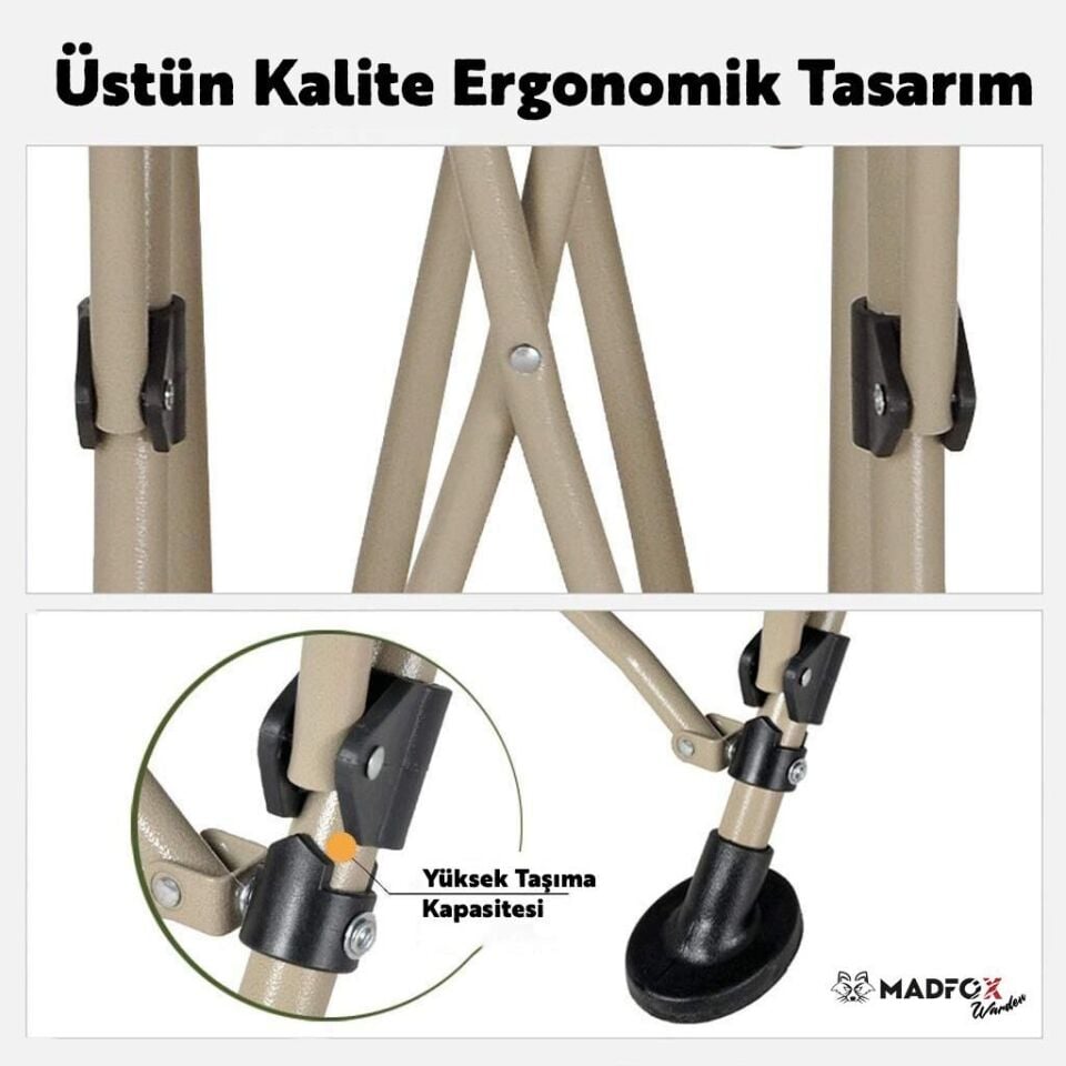 MADFOX WARDEN Katlanır Kamp Sandalyesi (Yeşil)