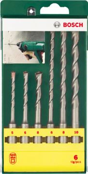 Bosch Aksesuarlar Bosch - SDS-Plus Kırıcı Delici Matkap Ucu Seti 6 Parça (5/6/8x110mm 6/8/10x160mm)
