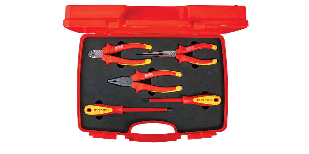 İZELTAŞ 1000V İzoleli Elektrikçi Alet Seti 5 Parça