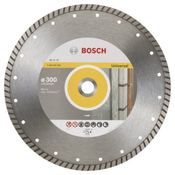 Bosch Aksesuarlar Bosch - Standard Seri Genel Yapı Malzemeleri İçin Turbo Segmanlı Elmas Kesme Diski 300 mm